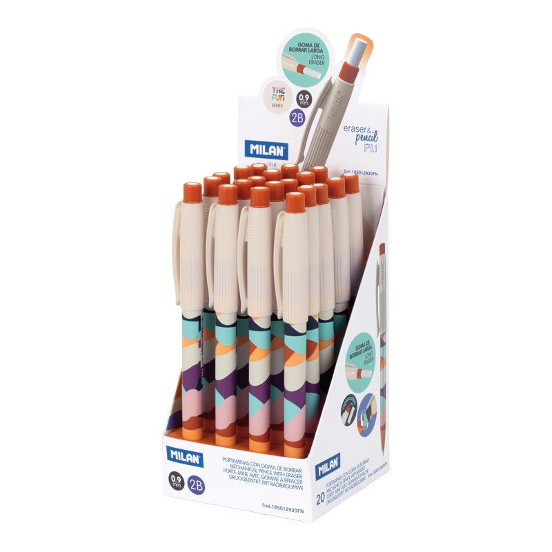Caja 20un Portaminas PL1 0,9 mm 2B serie The Fun