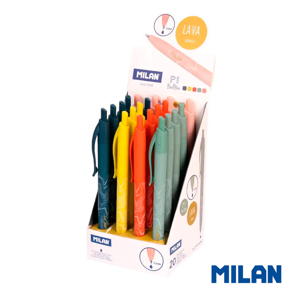 Pack de 20 Bolígrafos P1 Lava Series Milan