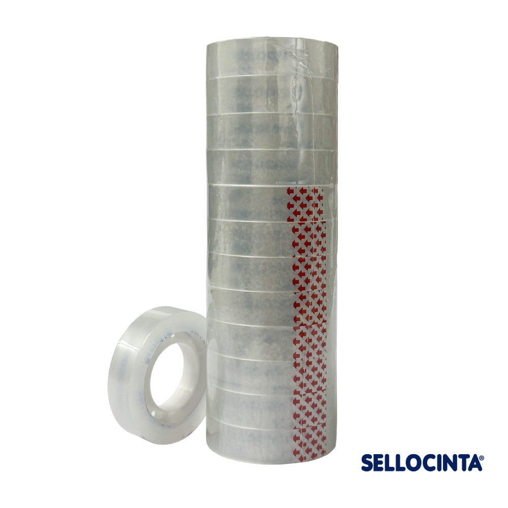 Pack 12 uni. Cinta Escritorio 12mm x 30m