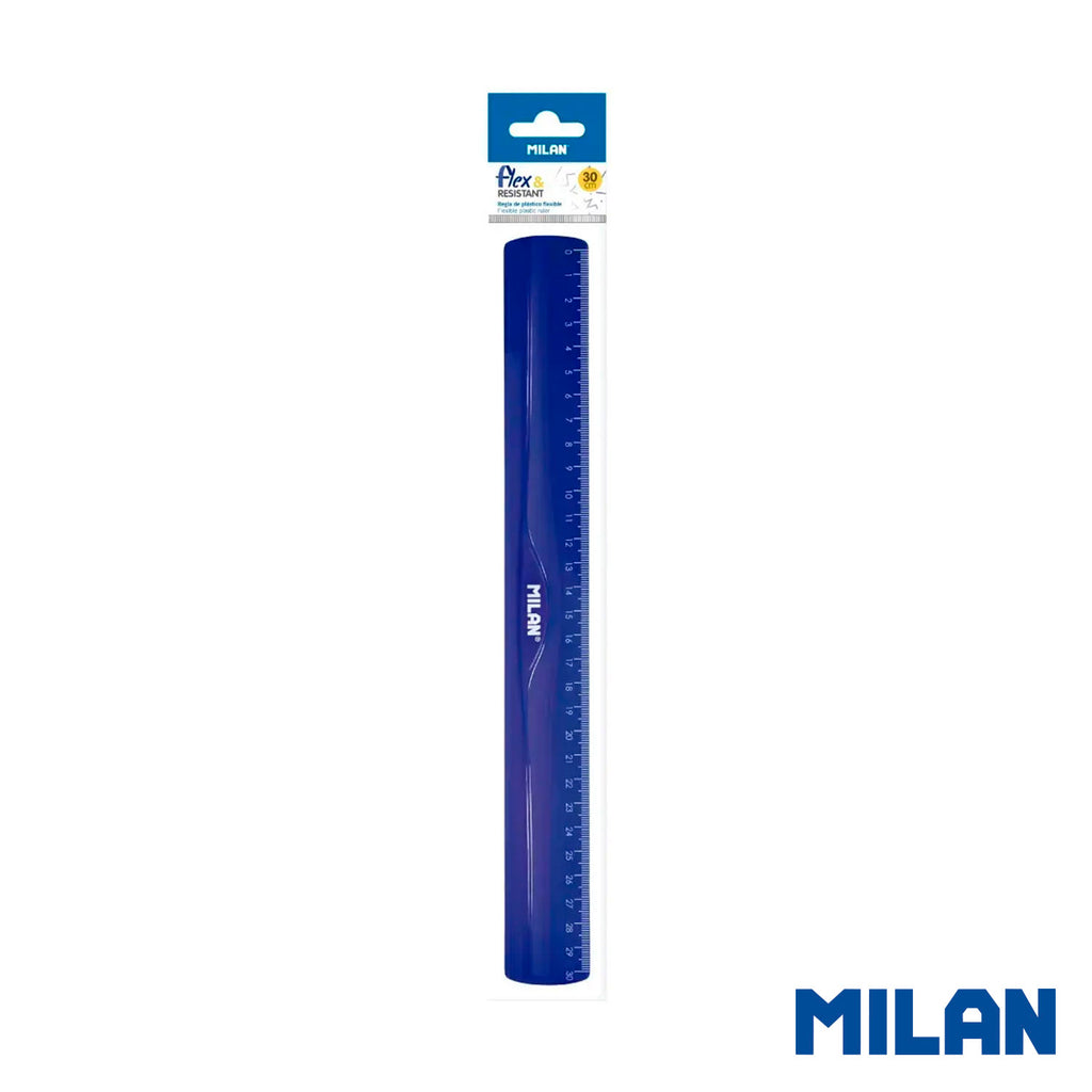 Pack de 24 Reglas Flex & Resistant Acid Series 30 cm Azul Milan
