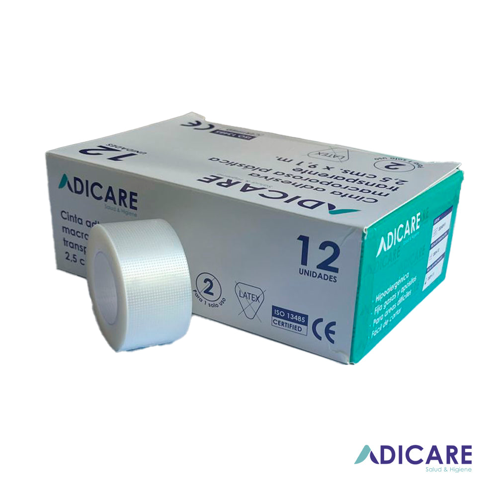 Caja 12un. Cinta Adhesiva Médica