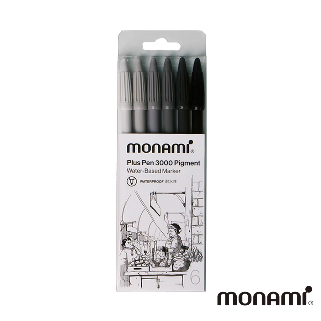 Set 6 colores Marcadores Plus Pen Pigmento