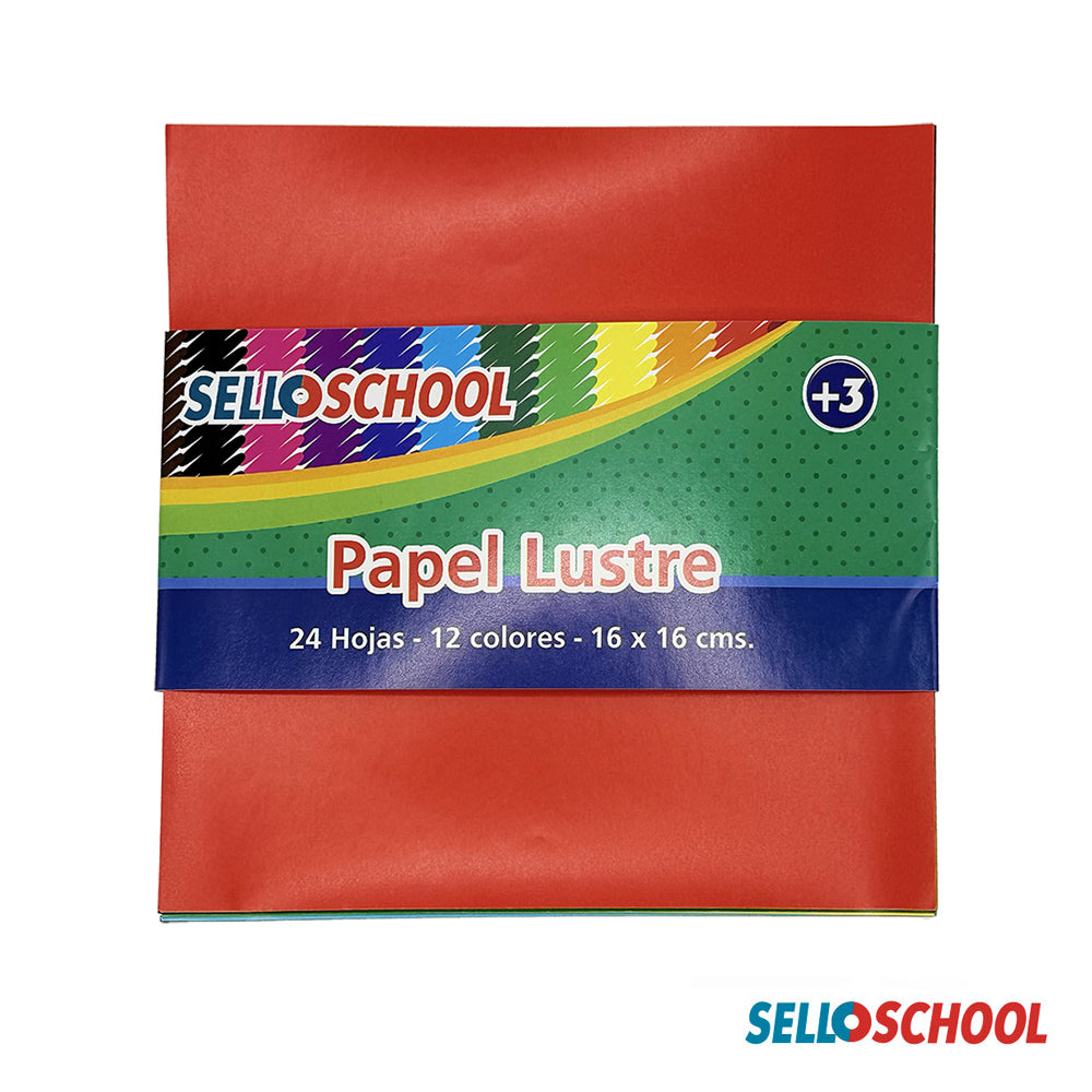 Pack de 25 Fajos de Papel Lustre 16 x 16 cm