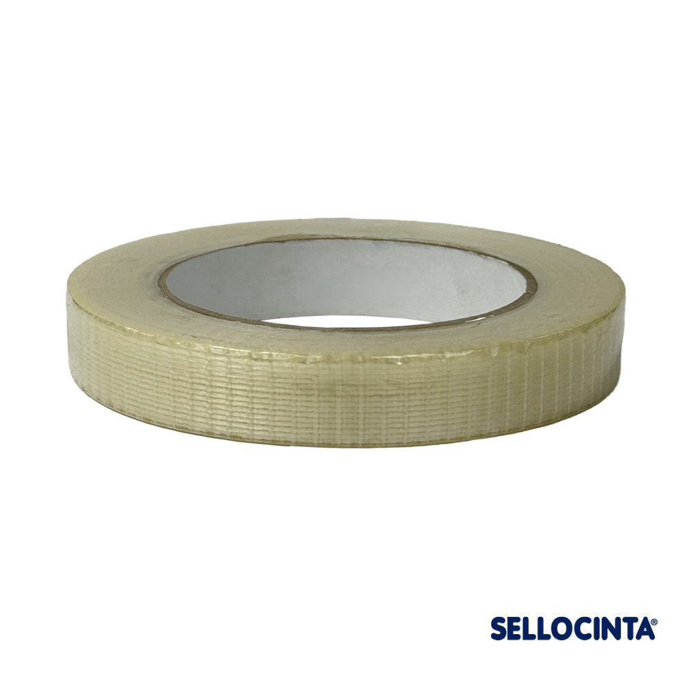 Caja 48 uni. Cinta Reforzada con Fibra de Vidrio 12mm x 40m