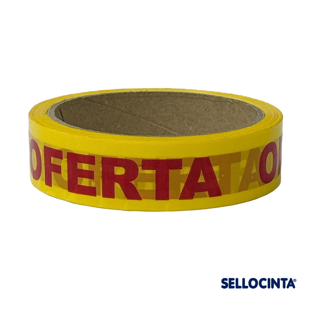 Caja 72un. Cinta embalaje impresa "OFERTA" 24mm x 40m