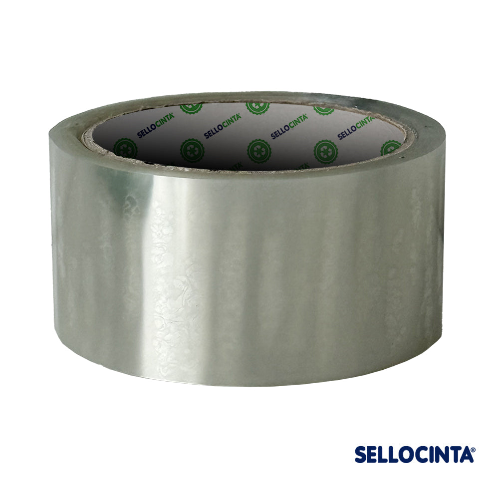 Cinta de Embalaje Reciclable Transparente 48 mm x 100 m Sellocinta – Caja 48 Rollos