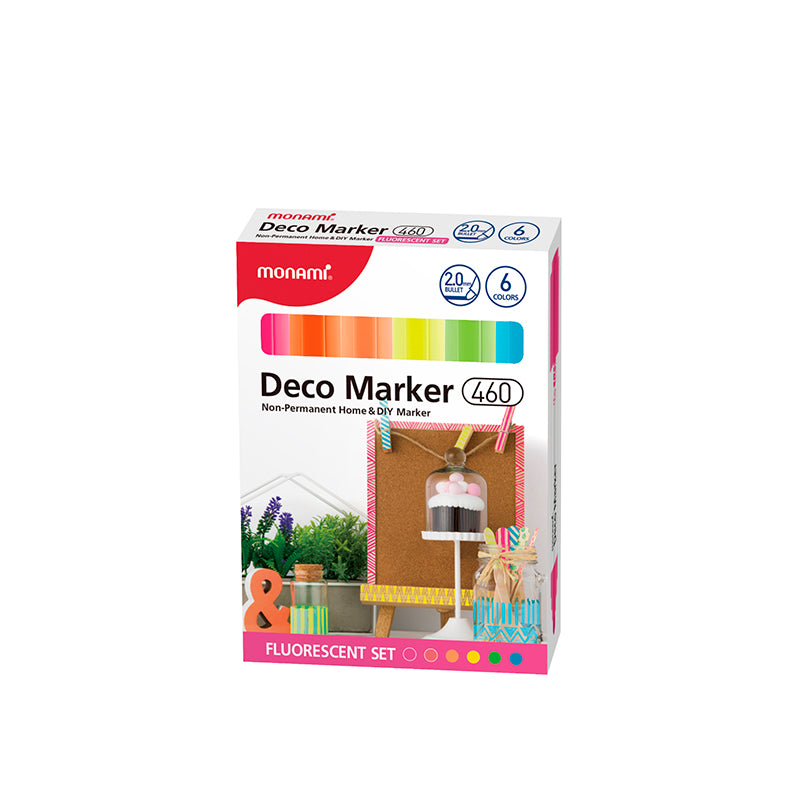 Set 6 Marcadores Deco 460 Monami