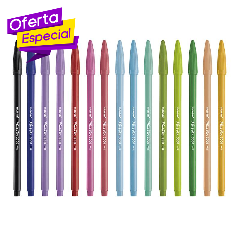 Pack 12 Marcadores Plus Pen 1 color